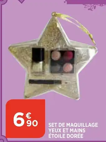 Set de Maquillage Yeux et Mains Etoile Dorée