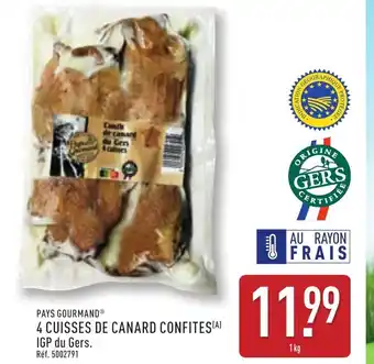 ALDI PAYS GOURMAND® 4 cuisses de canard confites offre