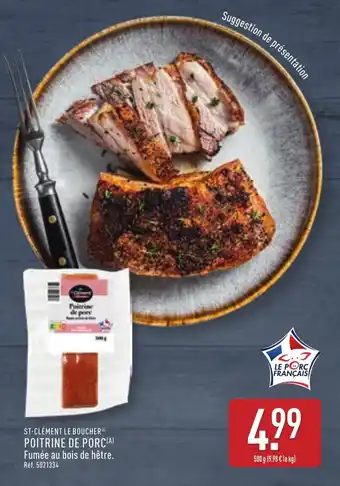 ALDI ST-CLÉMENT LE BOUCHERⓇ Poitrine de porc offre