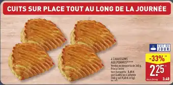 ALDI 4 chaussons aux pommes offre