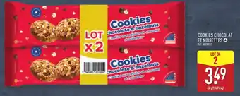 ALDI Cookies chocolat et noisettes offre