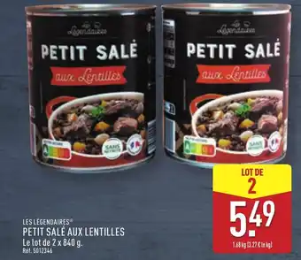 ALDI LES LÉGENDAIRES® Petit salé aux lentilles offre