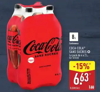 ALDI COCA-COLAⓇ Sans sucres offre