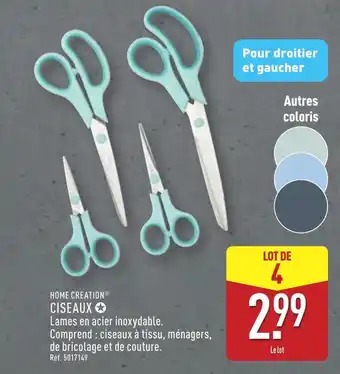 ALDI HOME CREATION® Ciseaux offre