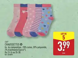 ALDI L&D® Chaussettes offre