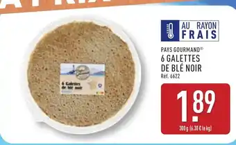 ALDI PAYS GOURMAND® 6 galettes de blé noir offre