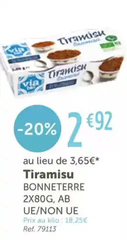 L'Eau Vive TIRAMISU offre