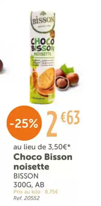 L'Eau Vive BISSON Choco Bisson noisette offre