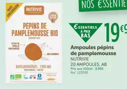 L'Eau Vive NUTRIVIE Ampoules pépins de pamplemousse offre