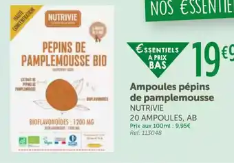 L'Eau Vive NUTRIVIE Ampoules pépins de pamplemousse offre