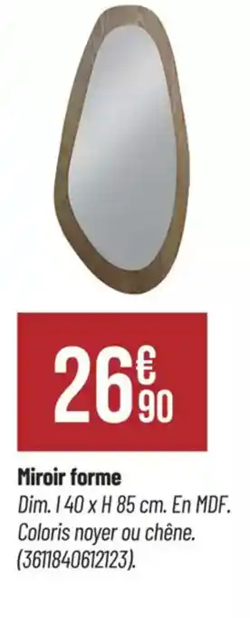 Bricorama Miroir forme offre