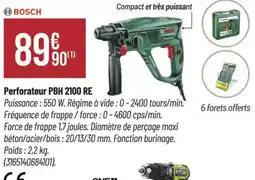 Bricorama BOSCH Perforateur PBH 2100 RE offre