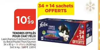 Bi1 Tendres Effilés Pour Chat Félix offre