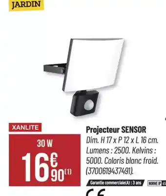 Bricorama XANLITE Projecteur sensor offre