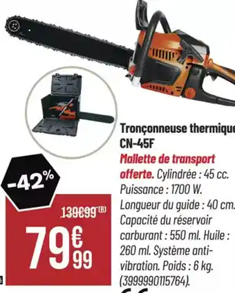 Bricorama Tronçonneuse thermique CN-45F offre