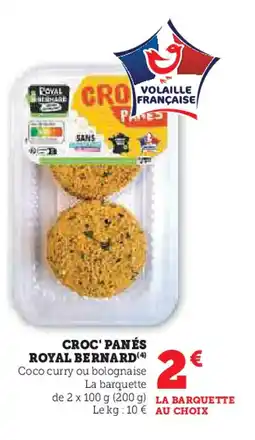 U Express ROYAL BERNARD Croc' panés offre