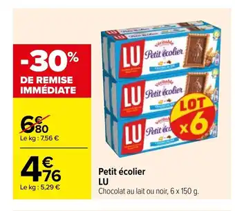 Carrefour Petit écolier Lu offre