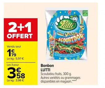 Carrefour Bonbon Lutti offre