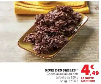 U Express Rose des sables offre