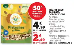 U Express Fruits secs sans sel color foods offre