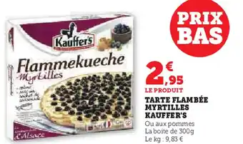 U Express KAUFFER'S Tarte flambée myrtilles offre