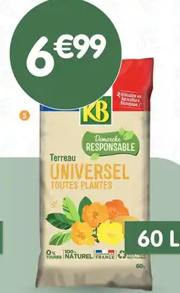 b&m KB Terreau Universel Toutes Plantes offre