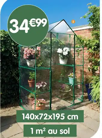 b&m Serre de jardin XL avec étagères offre