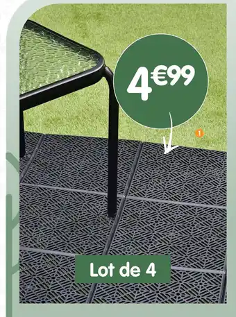 b&m Lot de 4 dalles de jardin offre