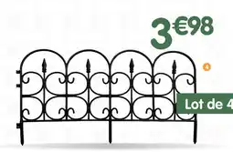 b&m Lot de 4 bordures de jardin offre