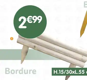 b&m Bordure 1/2 rondin offre