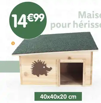 b&m Maison pour hérisson offre