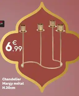 Maxi Bazar Chandelier margy métal H.20cm offre