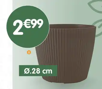 b&m Pot plastique nervure offre