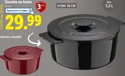 Lidl Masterpro Cocotte en fonte offre