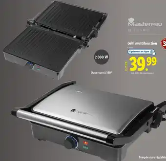 Lidl Masterpro Grill multifonction offre