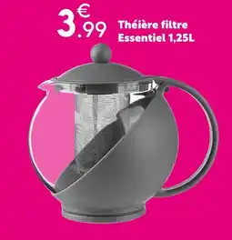 Maxi Bazar Théière filtre Essentiel 1,25L offre