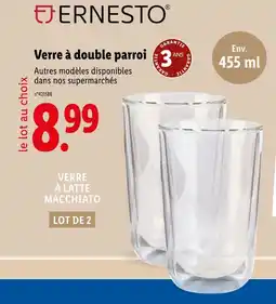 Lidl ERNESTO Verre à Latte Macchiato offre