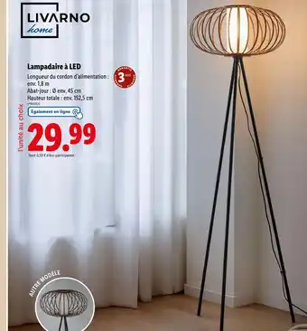 Lidl LIVARNO Lampadaire à LED offre