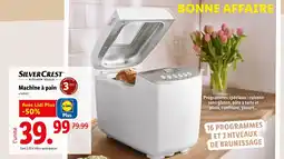 Lidl SilverCrest Machine à pain offre