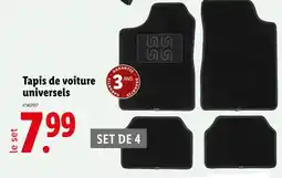 Lidl Tapis de voiture universels offre