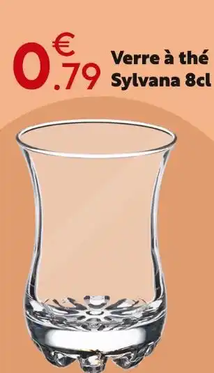 Maxi Bazar Verre à thé Sylvana 8cl offre