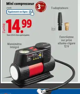 Lidl Mini compresseur offre