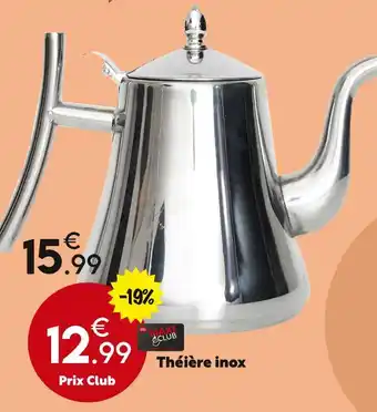 Maxi Bazar Théière inox offre