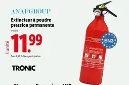 Lidl ANAFGROUP Extincteur à poudre pression permanente offre