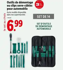 Lidl SET D'OUTILS DE DÉMONTAGE AUTOMOBILE offre