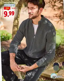 Lidl Gilet zippé en maille offre