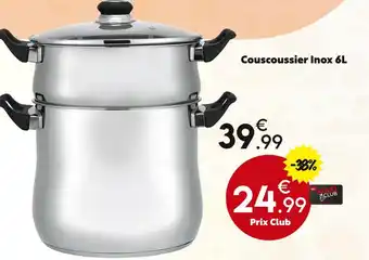 Maxi Bazar Couscoussier Inox 6L offre