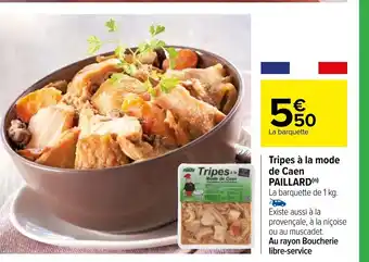 Carrefour Tripes A La Mode De Caen Paillard offre