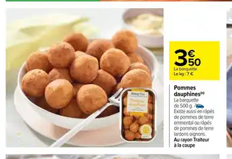 Carrefour Pommes Dauphines offre