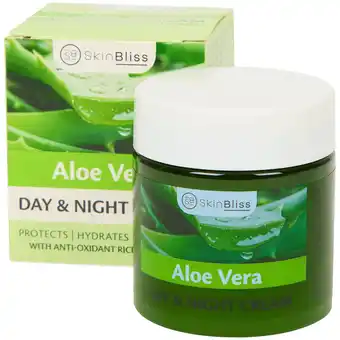 Action Crème de jour et de nuit à l'aloe vera Skin Bliss offre